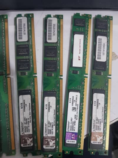 Ram 1gb and 4gb and KVR for PC