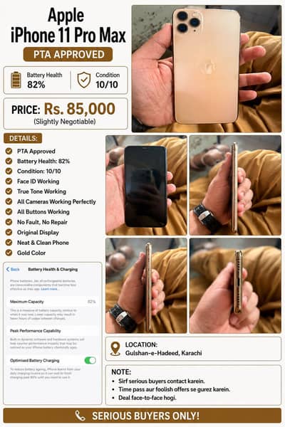 Apple iPhone 11 Pro Max (PTA Approved)