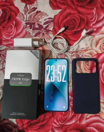 Infinix note edge just box open Kiya ya Sale 12 months warranty