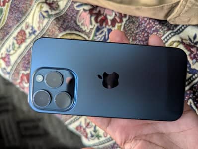 iphone 15 pro blue titanium 128 gb jv  100 health 10/10