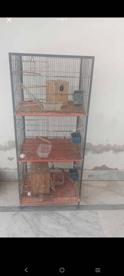 3 Portion birds cage
