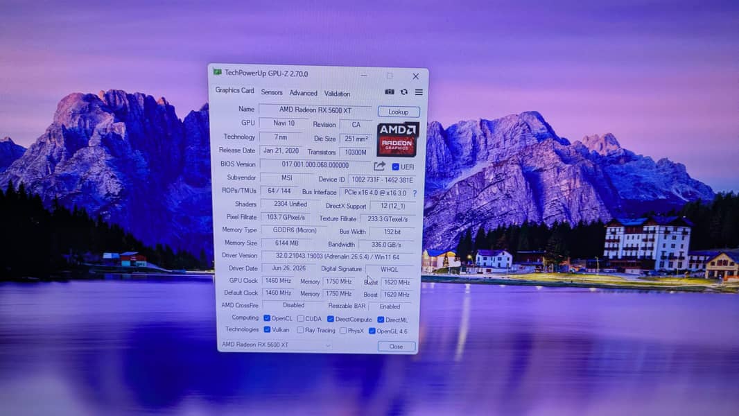 AMD RX5600 XT 0