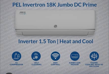 PEL 18K Jumbo DC Prime T3 WiFi is a 1.5-ton split air conditioner.