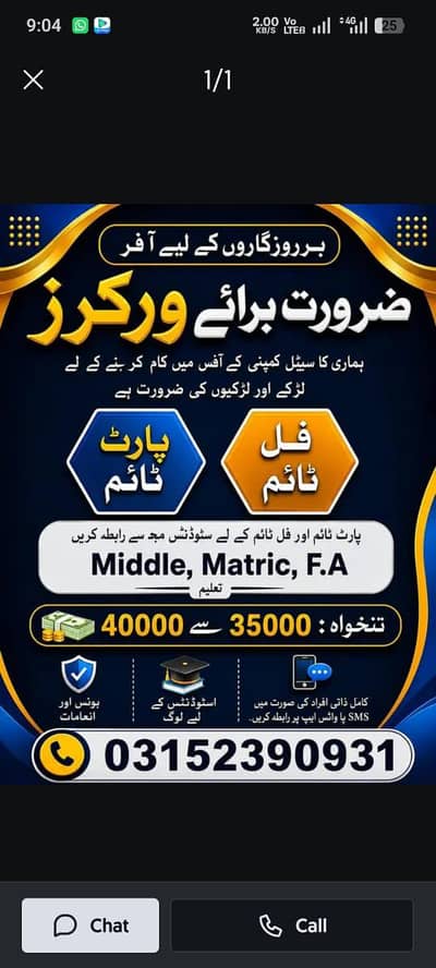 Social Media Marketing Job – Part Time یا