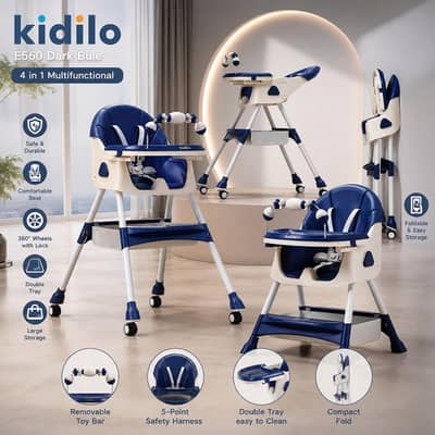 Kidilo E560 4-in-1 Multifunctional Baby High Chair
