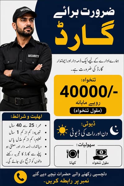Security guard job