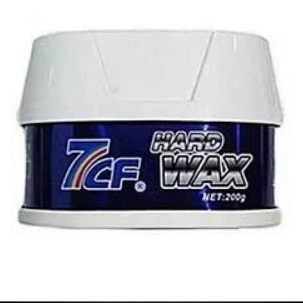 7CF Carnauba Hard Wax Car Polish | High-Gloss Diamond Shine, UV Shield & Hydrophobic Barrier (200g Tin with Sponge)