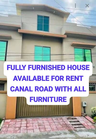 Fully Furnished House Available For Rent 10 Marla Hous Location Ameen Town Canal Road Faisalabad