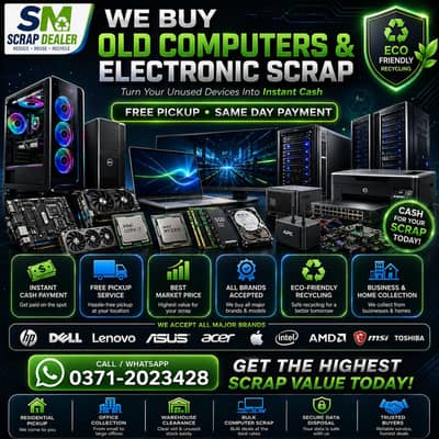 COMPUTER, PC & LAPTOP SCRAP PURCHASE IN BEST MARKET RATES