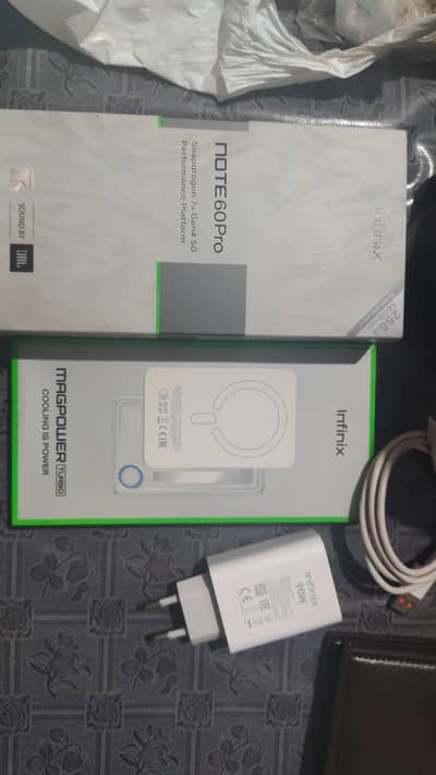 Infinix note 60 pro blue colour full box