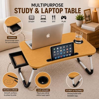 Multipurpose Study Table Rs 2599| 4 Colors | Karachi COD
