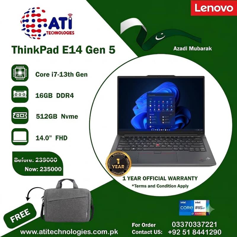 Thinkpad E14 Gen 5 0