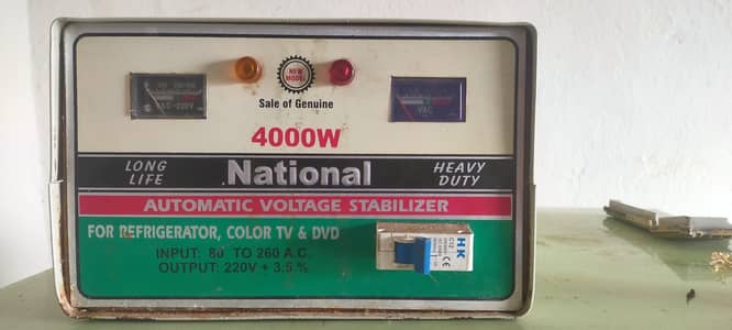 stabilizer natinal 4000w all ok