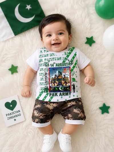 New independence Day Beautiful Lighting Shirt and Short