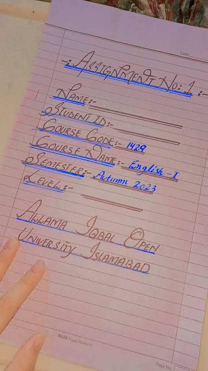 Aiou assignment writer 0