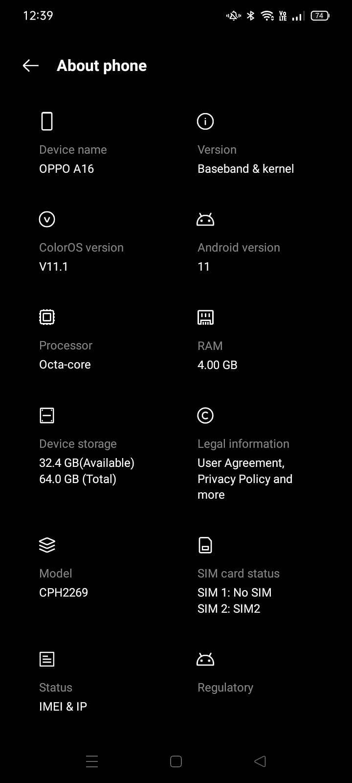 OPPO A16 5