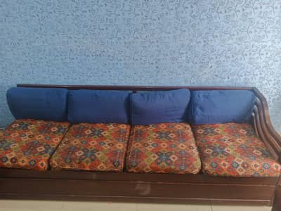 Beautiful original wood sofa set