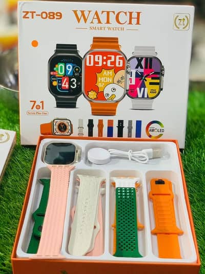  7 in 1 Smart Watch with Bluetooth Calling | 7 Straps | Brand New