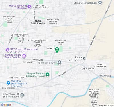 Get In Touch Now To Buy A Residential Plot In IEP Engineers Town - Sector A Lahore