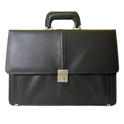 leather office executive bags for men laptop and digit lock security