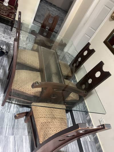 Six chairs dining set