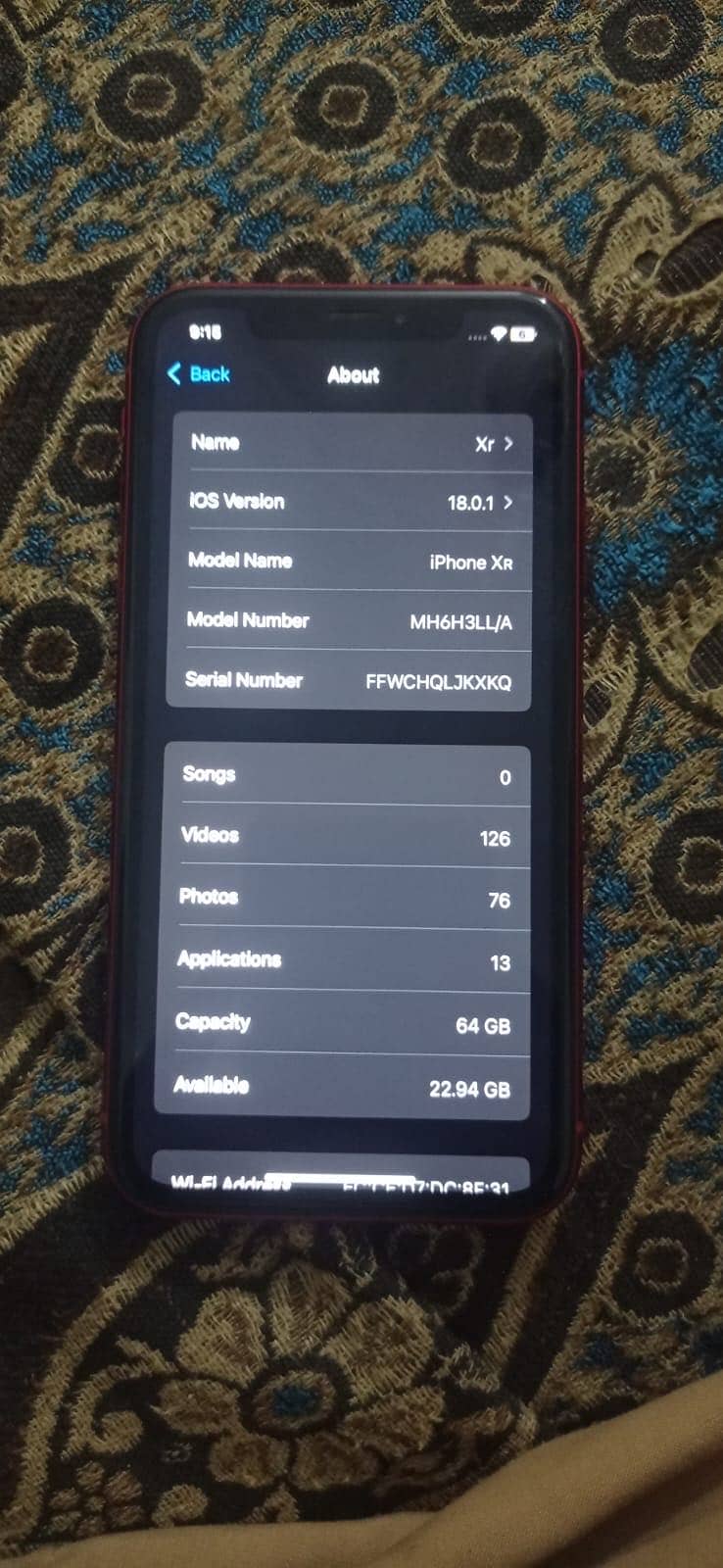 Iphone XR 0