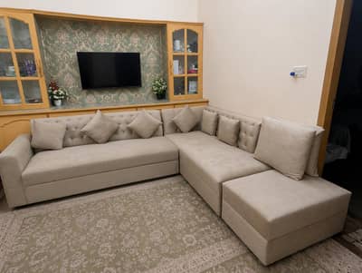 7 seater L shape sofa