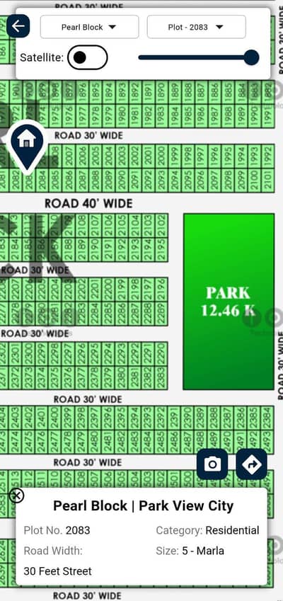 park view city plot for sale