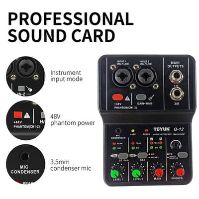 TEYUN Q12 Audio Sound Card