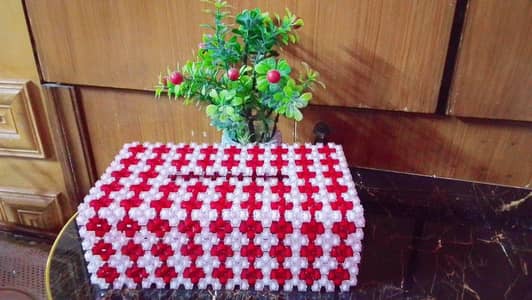Hand made tissue box
