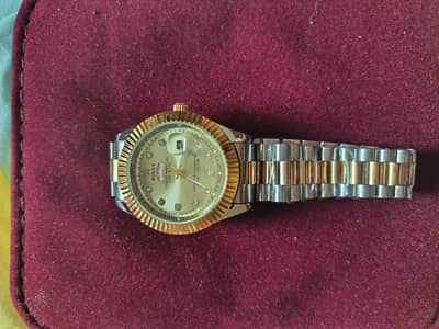 Rolex Day-Date Presidential Style Watch — Golden Dial