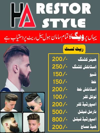 Staff required for saloon