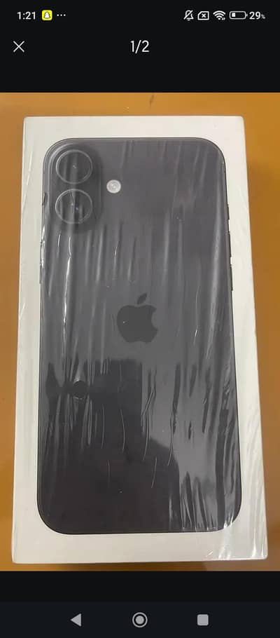 box pack iPhone 16 Plus