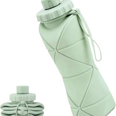 Collapsible Water Bottle Silicone Foldable Water Bottles For Travel E
