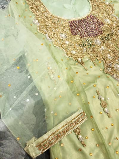 chiffon embroidery bridal dress/Party wear