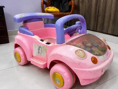 KID ELECTRIC RIDE-ON-CAR PINK & PURPLE AVAILABLE FOR REPAIR/SPARE PART