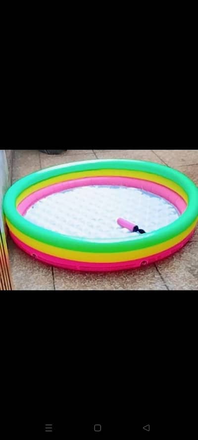 A beautiful and coloured water bath tub is here for your kids.