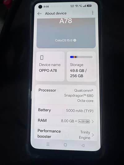 OPPO A78 Read Add