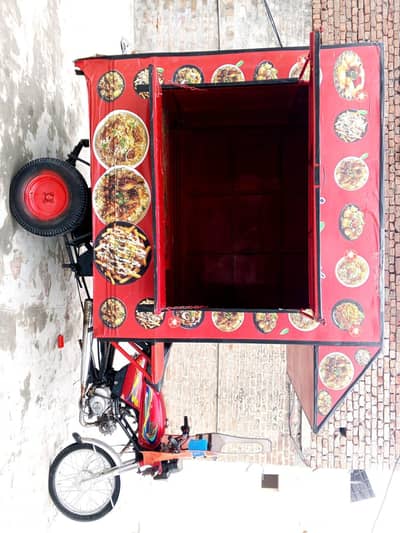 e rikshaw food cart new condition only 1 month use