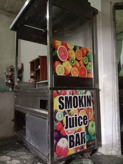 Steel Counter for juice & other foods Items display Counter for sale