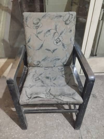 one wooden office chair used