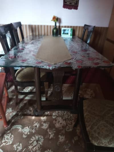 6 chairs dining table