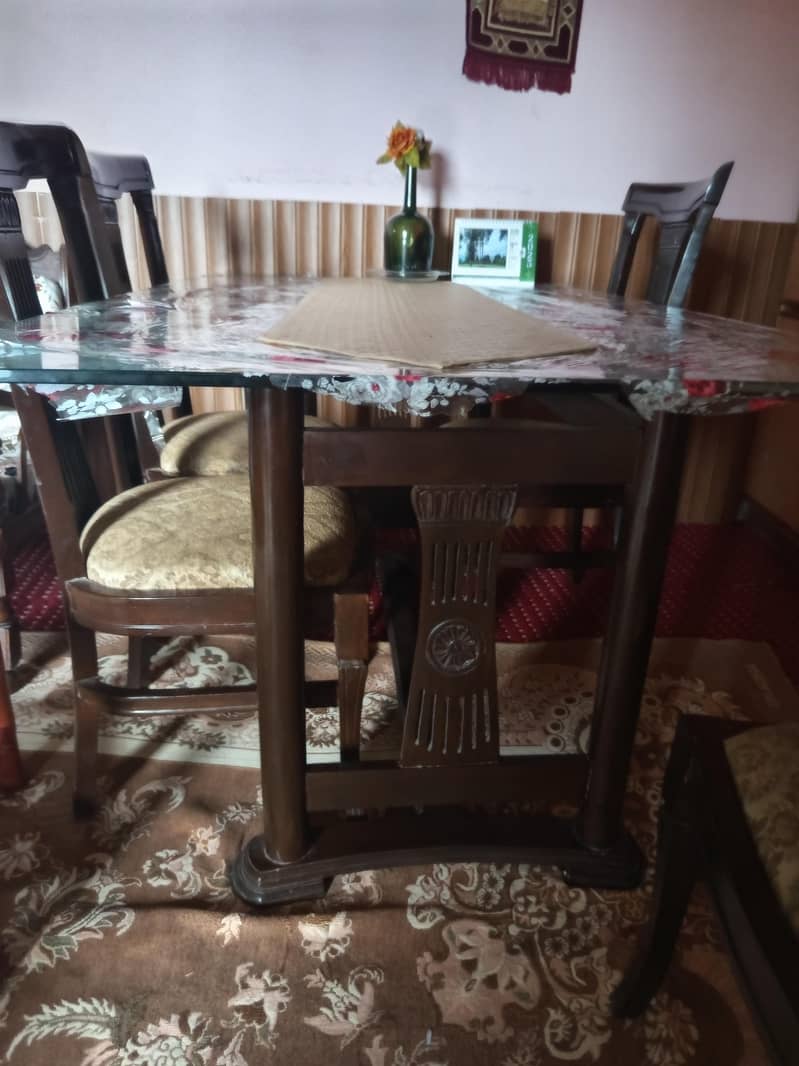 6 chairs dining table 2