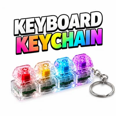 Lighting Keyboard Keychain