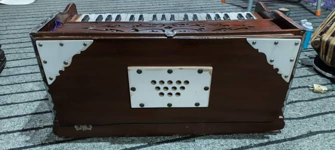 3-Lines GERMAN JUBLET Rare Indian Antique Sagwan Wood Harmonium
