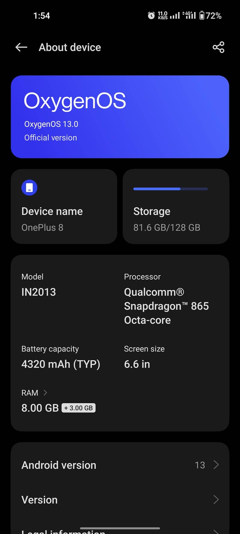 One plus 8 1