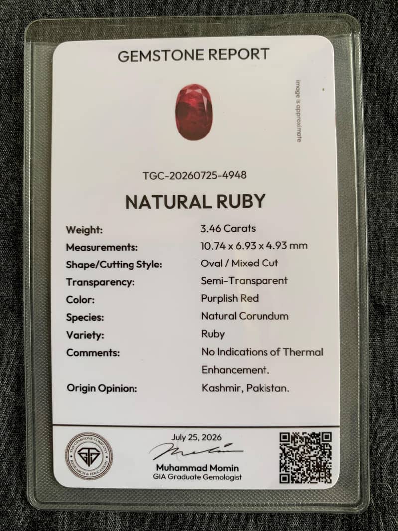 Kashmir ruby 1