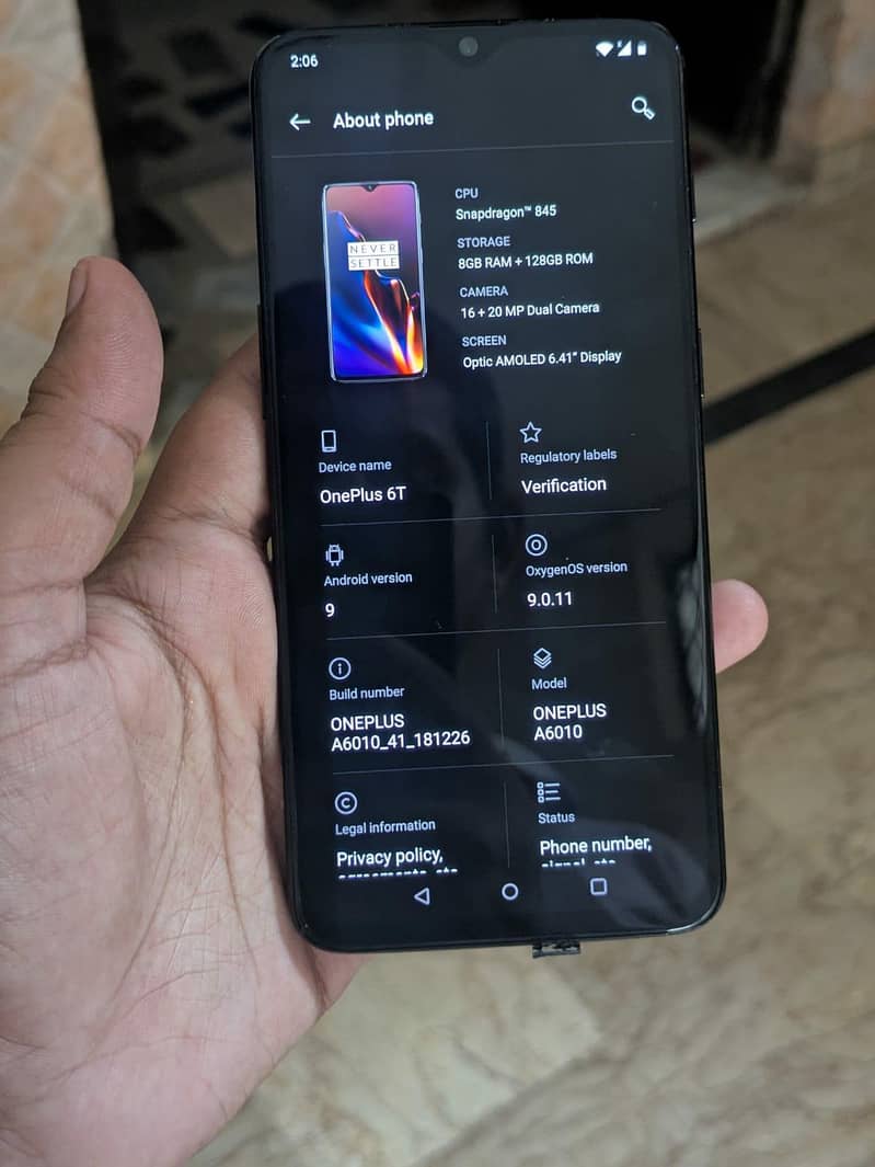 One Plus 6T 0