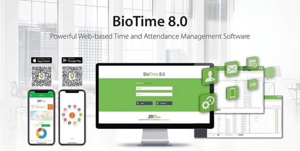 ZK Cloud Base Time Attendance Machine Software Zkteco Biotime License