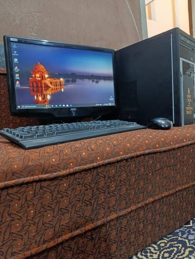 Full desktop computer Set PC + Monitor with FREE KB, mouse, cables